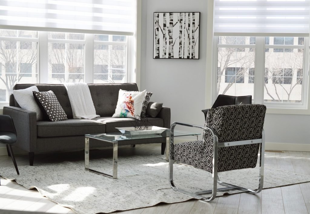 salon gris chic design tendance