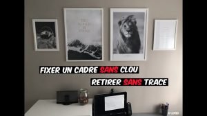 diy fixer un cadre au mur sans p