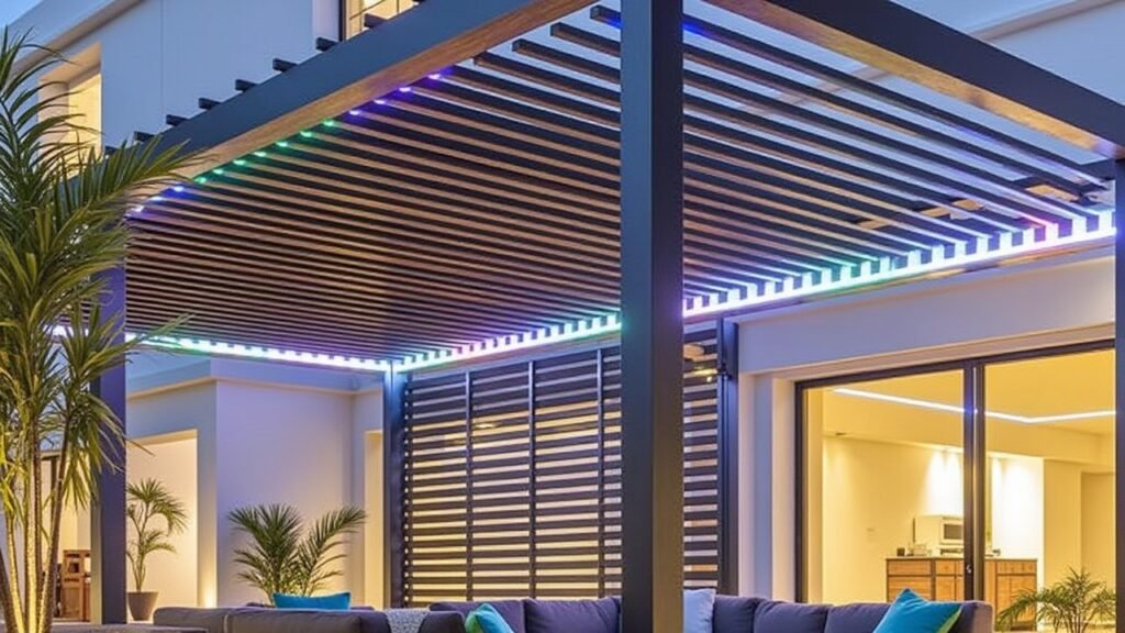 Store banne ou pergola bioclimatique : quel choix pour votre terrasse ? pergola