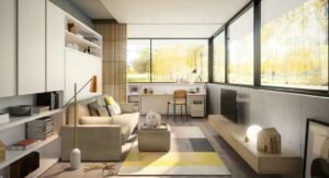 Lit escamotable salon