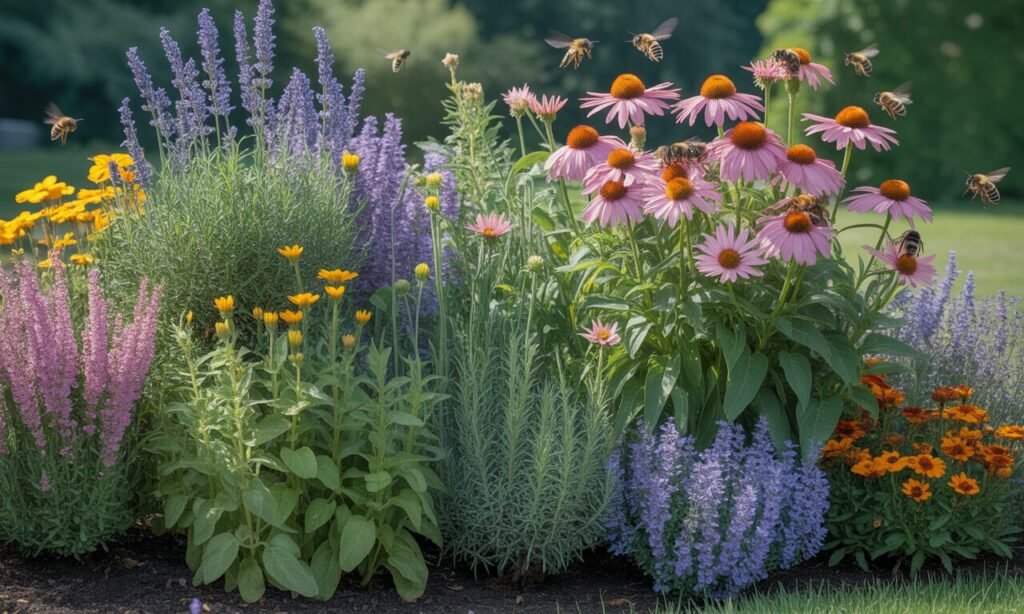 découvrez comment créer une bordure miracle de 1 m² pour accueillir abeilles et insectes auxiliaires. suivez notre plan détaillé pour favoriser biodiversité et pollinisation dans votre jardin !