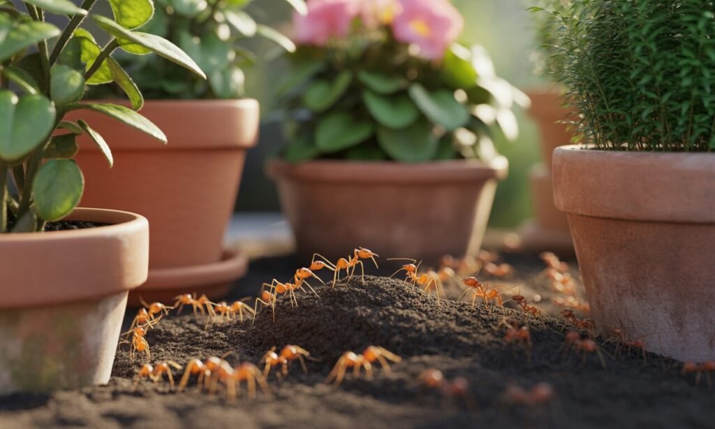 Fourmis dans les pots : le truc naturel pour les déloger découvrez une astuce naturelle simple et efficace pour éliminer les fourmis de vos pots de fleurs sans produits chimiques. protégez vos plantes tout en respectant l'environnement !