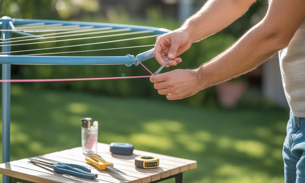 Remplacer la corde d’un séchoir parapluie : tutoriel pratique 1 découvrez notre tutoriel pratique pour remplacer facilement la corde d’un séchoir parapluie. suivez nos étapes claires pour offrir une seconde vie à votre étendoir à linge !