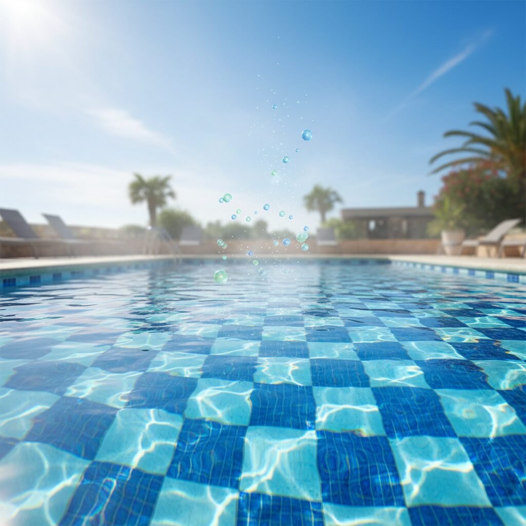 Chlore dans la piscine : combien de temps avant qu’il s’évapore ? découvrez combien de temps le chlore met à s'évaporer dans votre piscine et comment maintenir une eau propre et saine pour profiter pleinement de vos baignades.