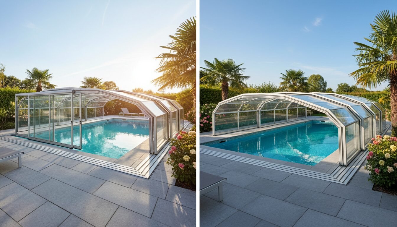découvrez comment choisir l'abri piscine idéal entre abri coulissant et télescopique grâce à notre guide complet pour protéger et embellir votre piscine.