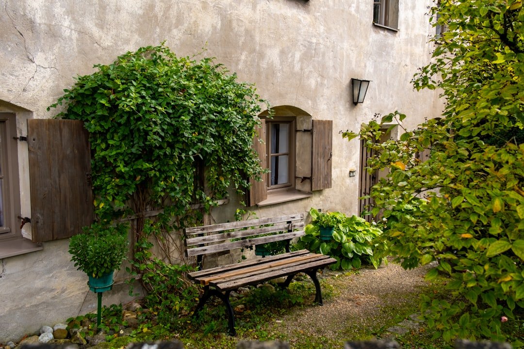 banc en bois rustique alliant charme naturel et authenticité, parfait pour aménager un espace extérieur chaleureux et convivial.