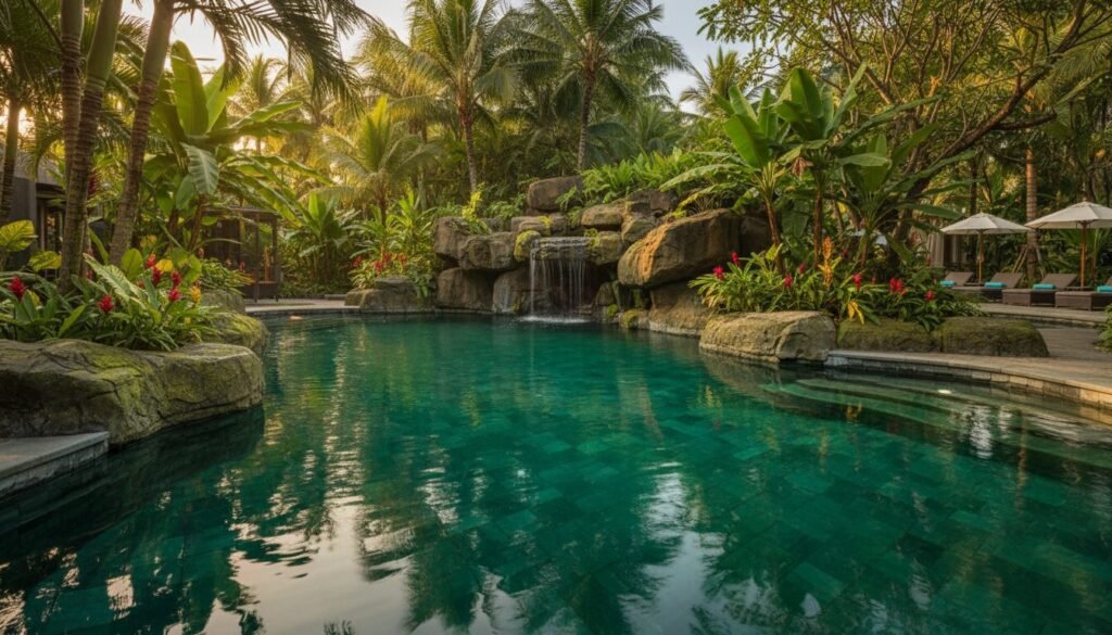 Piscine effet pierre de Bali : les 5 erreurs à éviter lors du choix du carrelage découvrez les 5 erreurs à éviter pour choisir le carrelage idéal de votre piscine effet pierre de bali et créer un espace extérieur élégant et naturel.