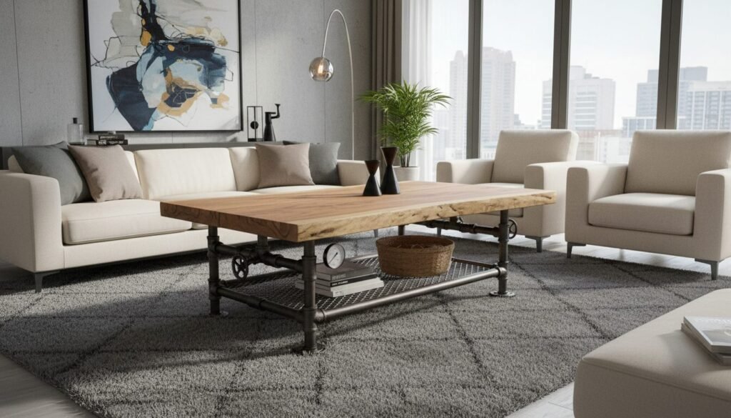 découvrez comment un simple tuyau de plombier a été transformé en une table design unique qui fait sensation sur internet, alliant créativité et upcycling.