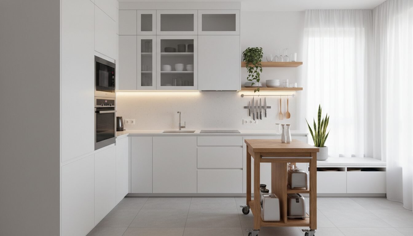 découvrez des idées pratiques et astucieuses pour optimiser l'agencement de votre cuisine de 10m² et gagner en espace et fonctionnalité.