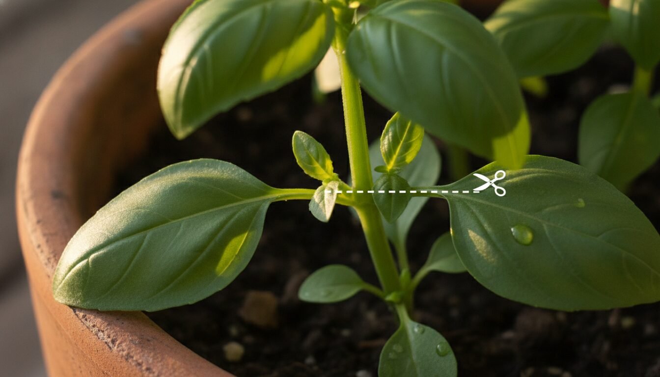 Basilic : la méthode pour une récolte continue jusqu’en septembre 4 découvrez la méthode simple et efficace pour récolter du basilic frais en continu jusqu’en septembre et profitez d’une saveur optimale tout l’été.